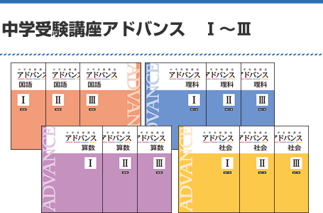 中学受験講座アドバンス　Ⅰ～Ⅲ