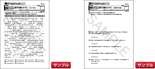 英語読解問題集サンプル