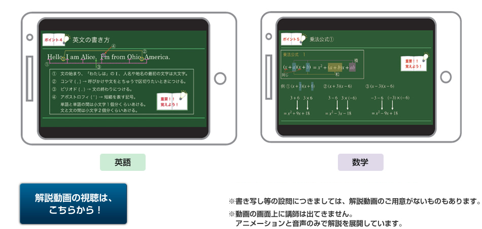 モバイル機器からの見え方サンプル