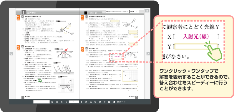 解答ON/OFF機能付きのイメージ