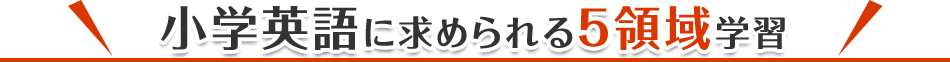 小学英語に求められる5領域学習