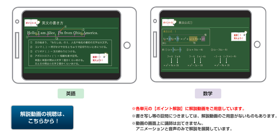 モバイル機器からの見え方サンプル