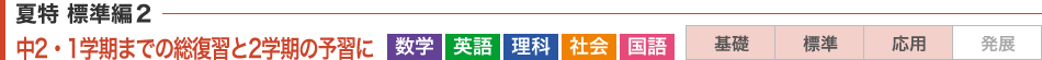 中2・2学期までの総復習と3学期の予習に